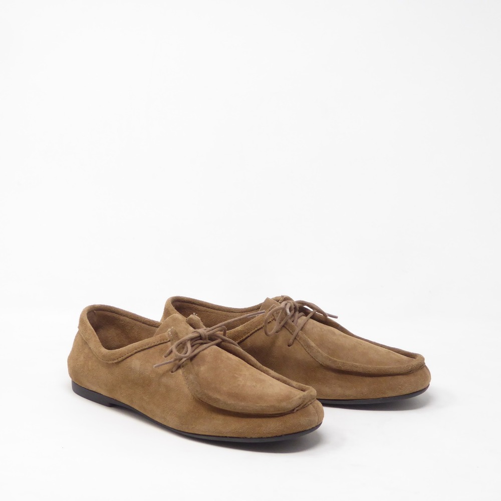 Everlane Womens Day Leather Lace-Up Moc Toe Suede Shoes Farro Brown Size 6